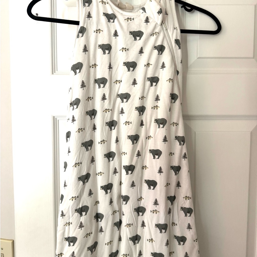 Kyle baby sleep sack with Bear Print - White and Gray size 18-36 months 1.0tog